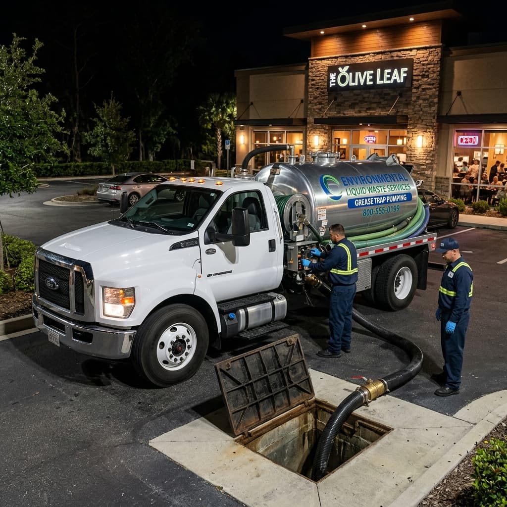 Professional grease trap pumping service in Alameda